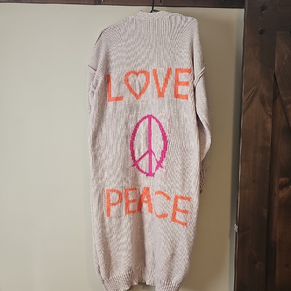 Love & Peace Graphic Sweater